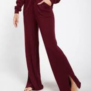 BNWT - STEELE MARINA RIB TROUSER PANTS - BURGANDY
